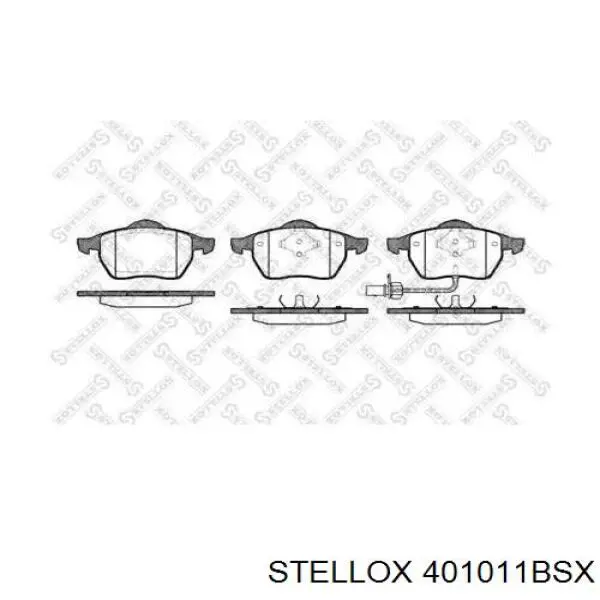 401011BSX Stellox колодки тормозные передние дисковые