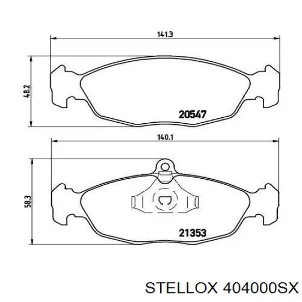 Колодки Stellox 404000SX цена, от 13.28 USD