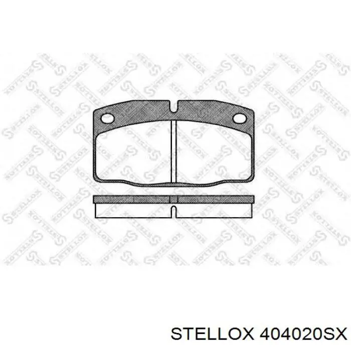 Тормозные колодки Stellox 404020SX