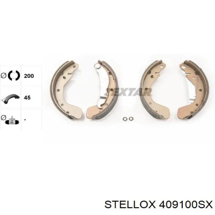 Тормоза рабочие задние ножные и тормозные барабаны Stellox 409100SX цена, от 13.34 USD