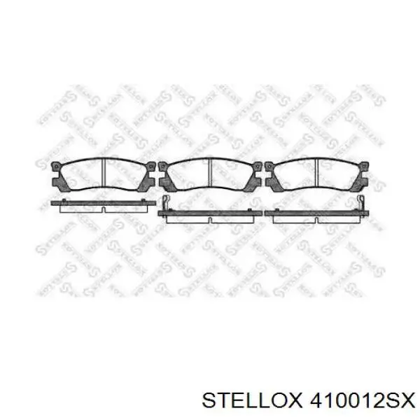 Задние тормозные колодки 410012SX Stellox