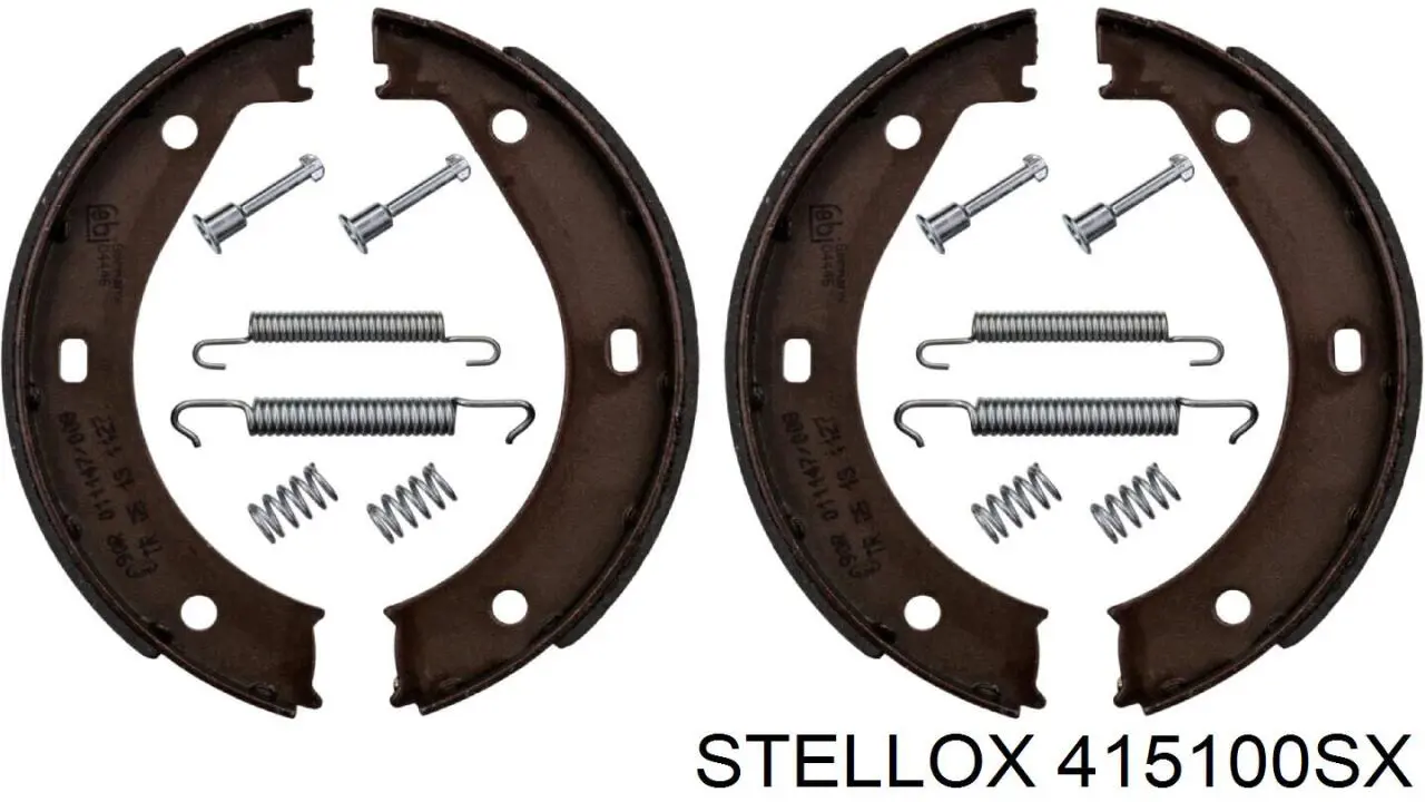 Тормозные колодки стояночного тормоза Stellox 415100SX цена, от 13.92 USD