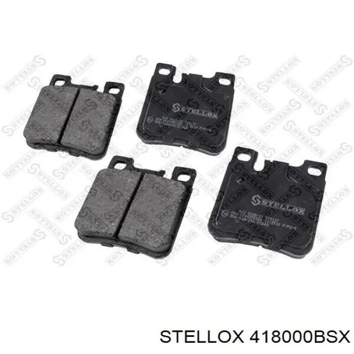 Колодки тормозные задние дисковые Stellox 418000BSX