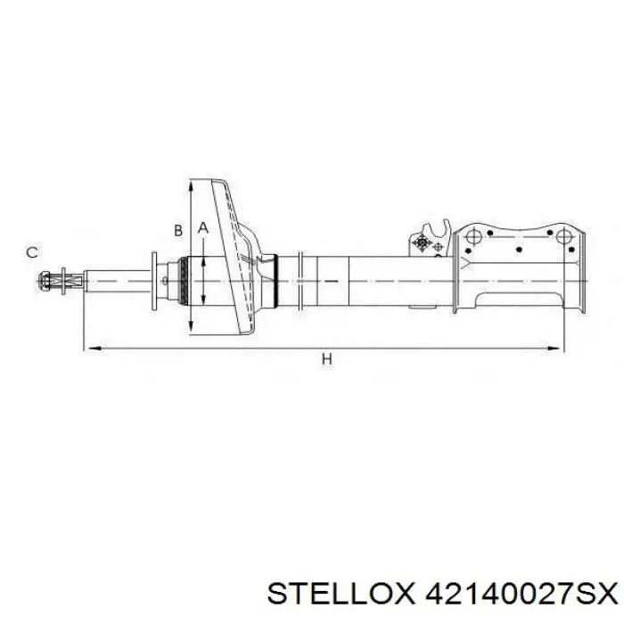 Купить SSA9084 Kavo Parts Амортизатор задний, левый