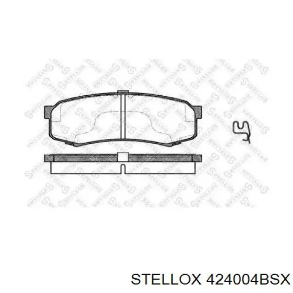 Sapatas do freio traseiras de disco Stellox 424004BSX preço, a partir de 28,55 USD