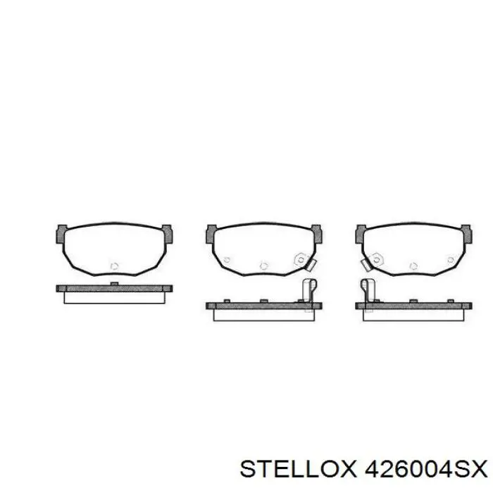 Купить 426004SX Stellox Колодки тормозные