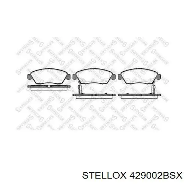Передние тормозные колодки 429002BSX Stellox