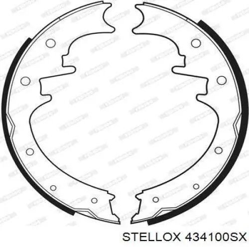 Задние барабанные колодки 434100SX Stellox