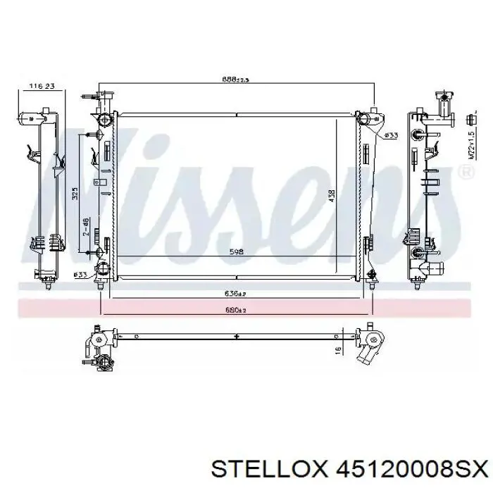 Помпа охлаждения Stellox 45120008SX цена, от 23.07 USD