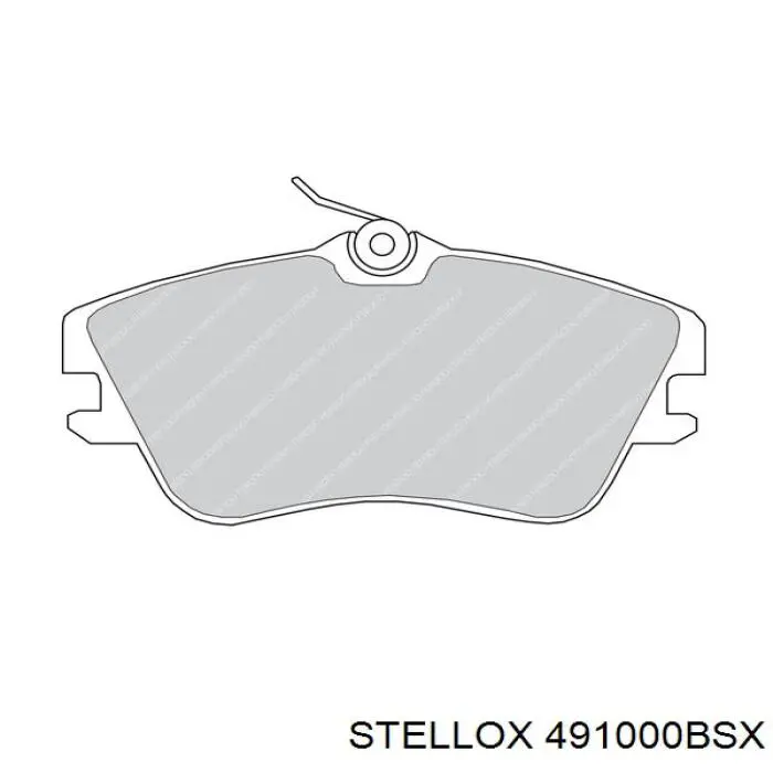 Передние тормозные колодки 491000BSX Stellox