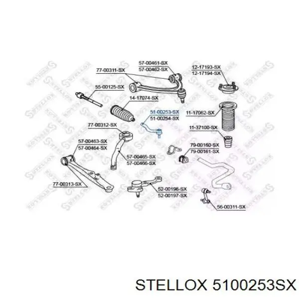 Рулевой наконечник 5100253SX Stellox