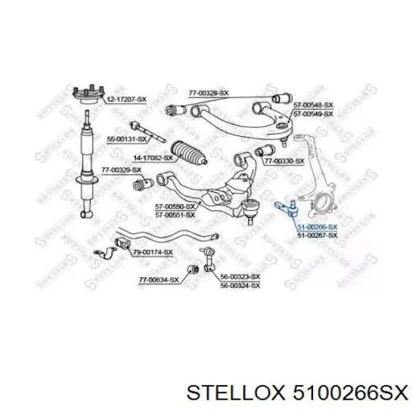 Рулевой наконечник 5100266SX Stellox