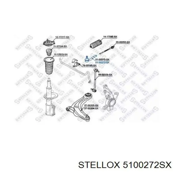 Рулевой наконечник 5100272SX Stellox