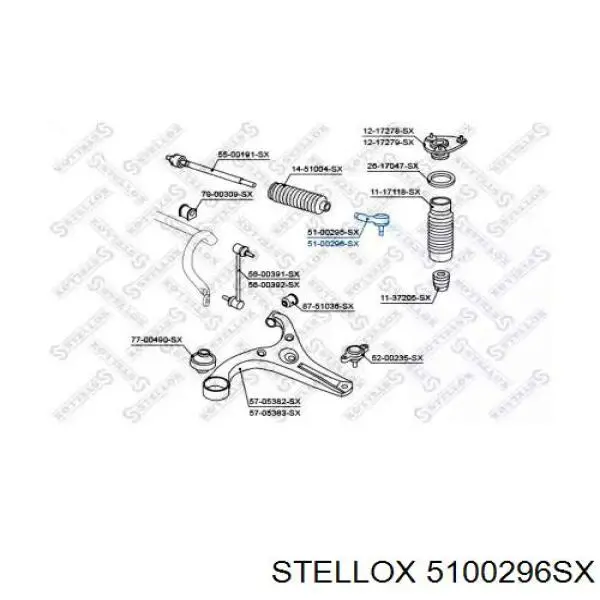 Рулевой наконечник 5100296SX Stellox