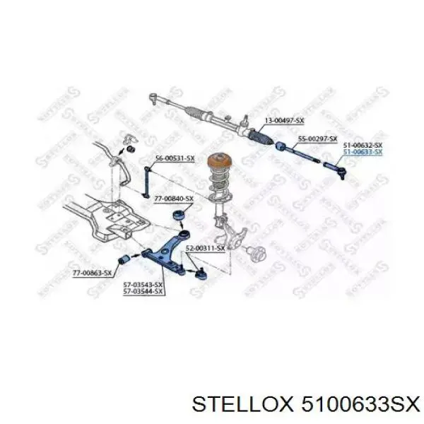 Рулевой наконечник 5100633SX Stellox