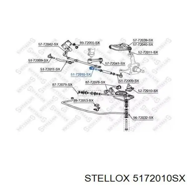 Наконечник рулевой тяги внутренний левый 5172010SX Stellox