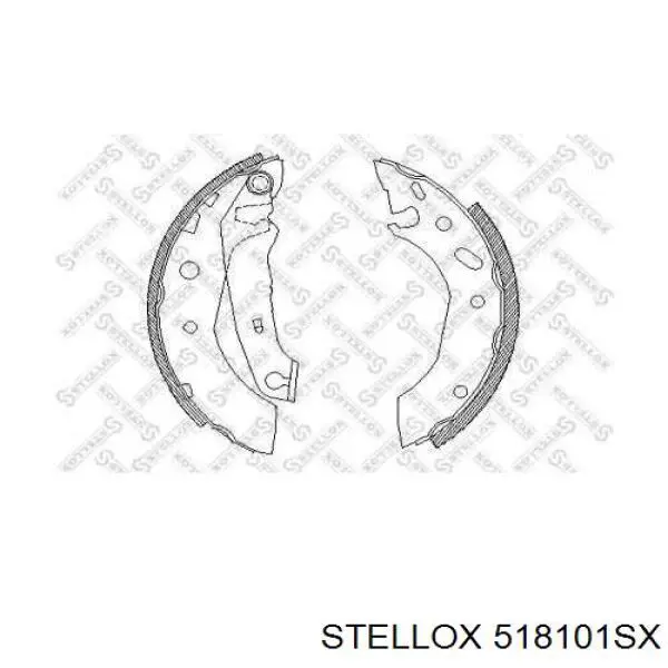 518101SX Stellox колодки тормозные задние барабанные