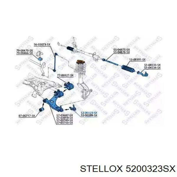 Шаровая опора нижняя Stellox 5200323SX