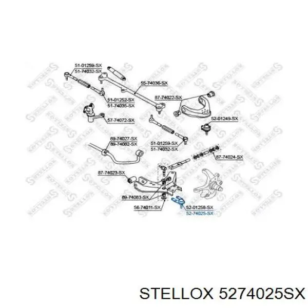 Нижняя шаровая опора 5274025SX Stellox