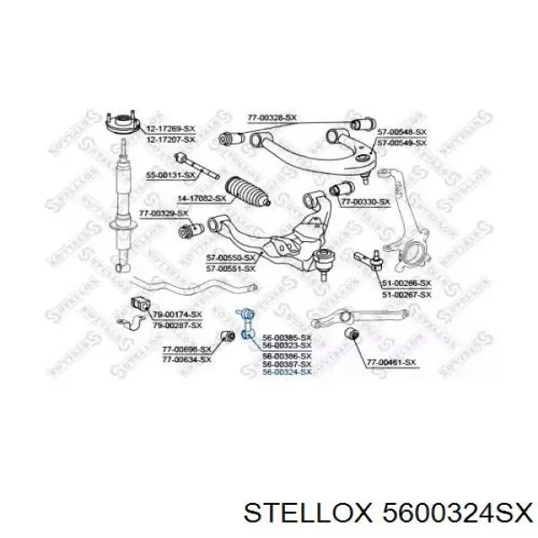 Стойка стабилизатора переднего правая 5600324SX Stellox