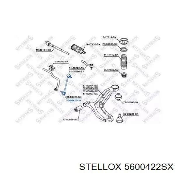 301191622860 Magneti Marelli Тяжка стабилизатора, переднего, правая