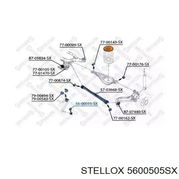 56-00505-SX Stellox стойка стабилизатора заднего