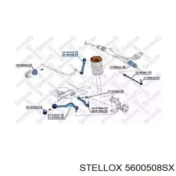 Стойка стабилизатора переднего левая 5600508SX Stellox