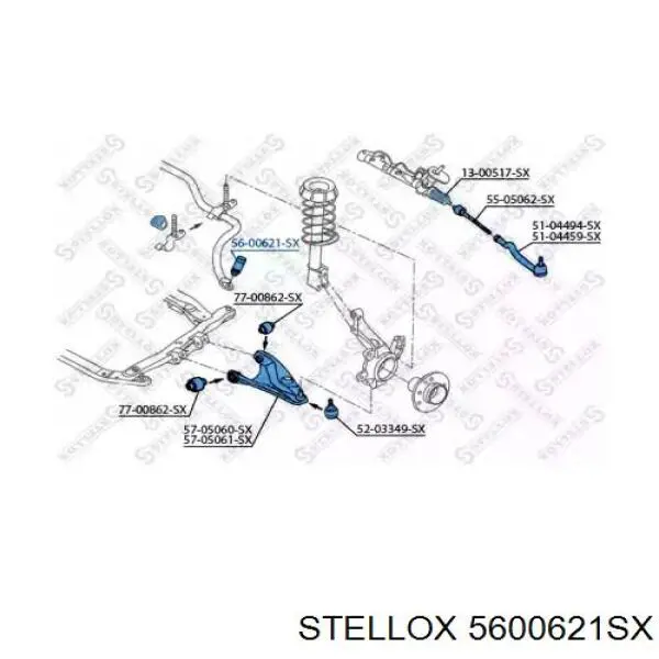 Стойка переднего стабилизатора 5600621SX Stellox