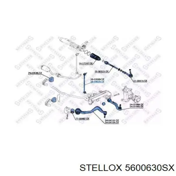 Стойка стабилизатора переднего правая 5600630SX Stellox