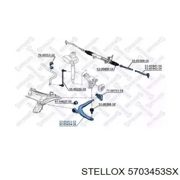 Левый рычаг передней нижней подвески Peugeot/Citroen 3520K3 цена, от 58.56 USD