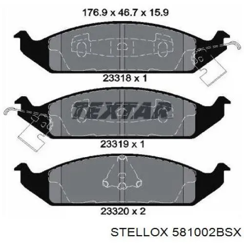 Тормозные колодки Chrysler 4874548