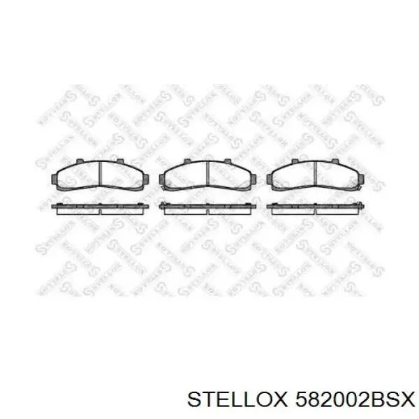 582002BSX Stellox Колодки передние