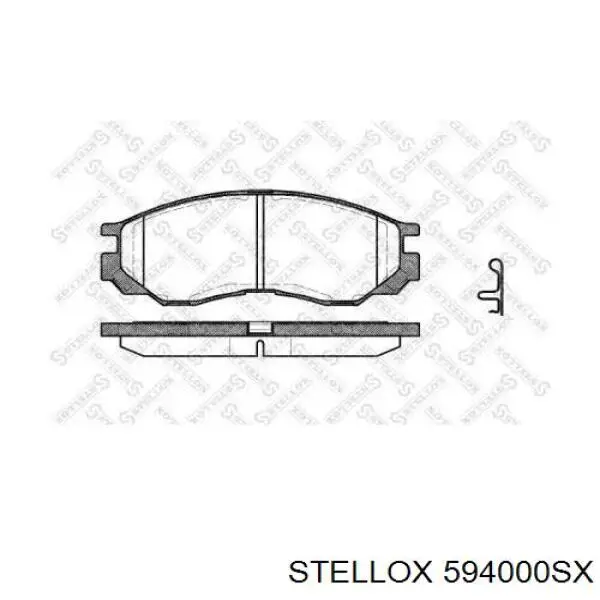 594000-SX Stellox колодки тормозные передние дисковые