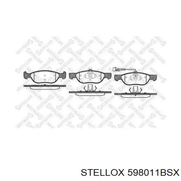 598011BSX Stellox колодки тормозные передние дисковые