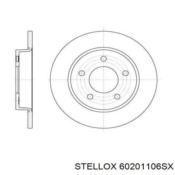 Тормозные диски 60201106SX Stellox