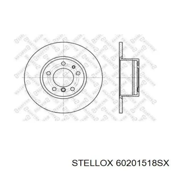 Передние тормозные диски 60201518SX Stellox