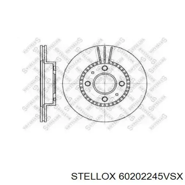 60202245VSX Stellox диск тормозной передний