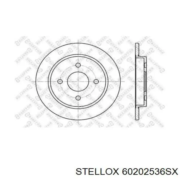 60202536SX Stellox диск тормозной задний