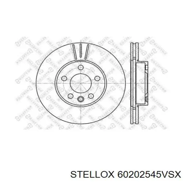 60202545VSX Stellox диск тормозной передний