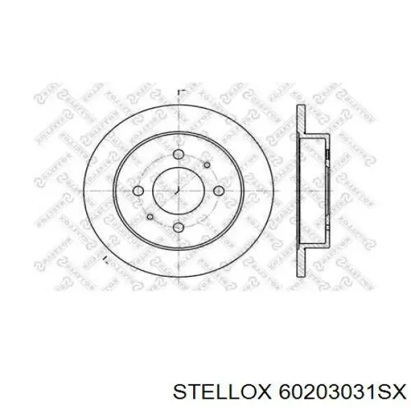 60203031SX Stellox диск тормозной задний
