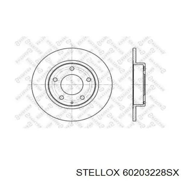 6020-3228-SX Stellox диск тормозной задний