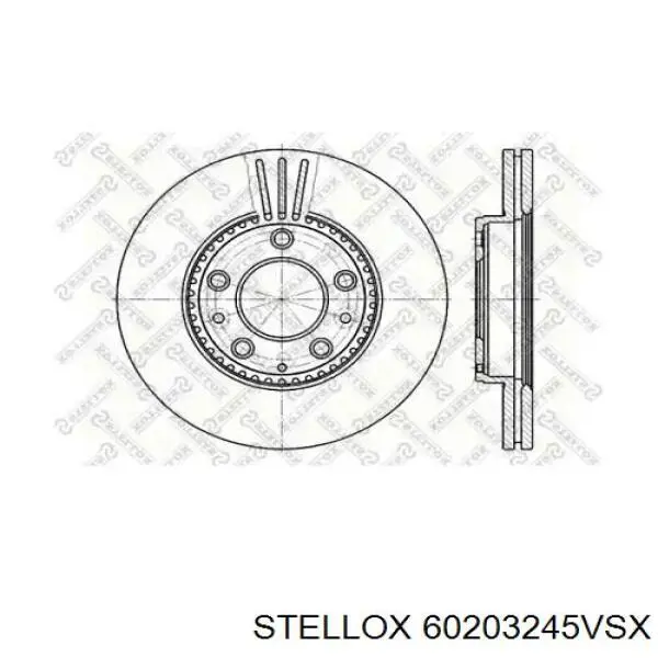 60203245VSX Stellox диск тормозной передний