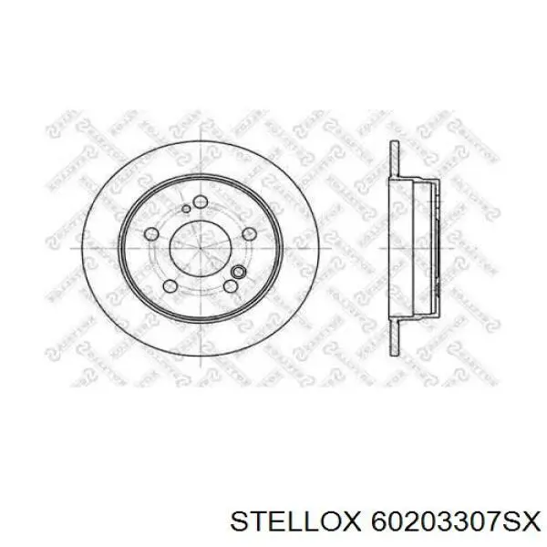 Тормозные диски 60203307SX Stellox