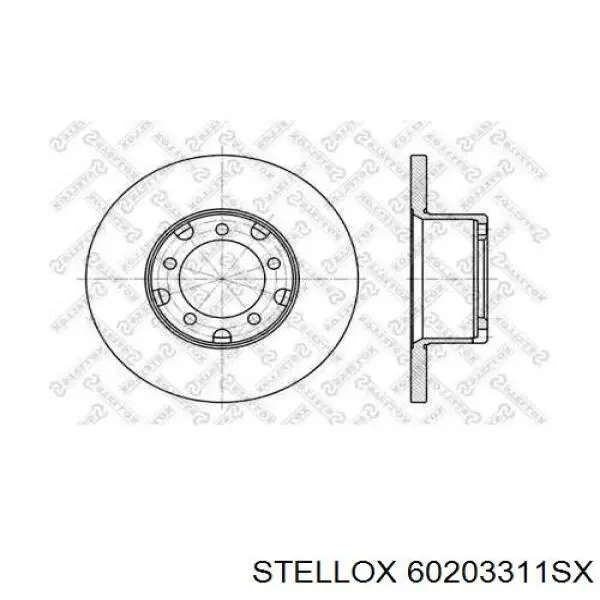60203311SX Stellox диск тормозной передний