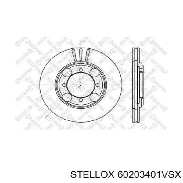 60203401VSX Stellox диск тормозной передний