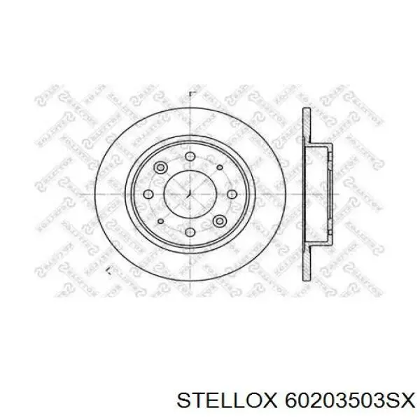 Тормозные диски 60203503SX Stellox