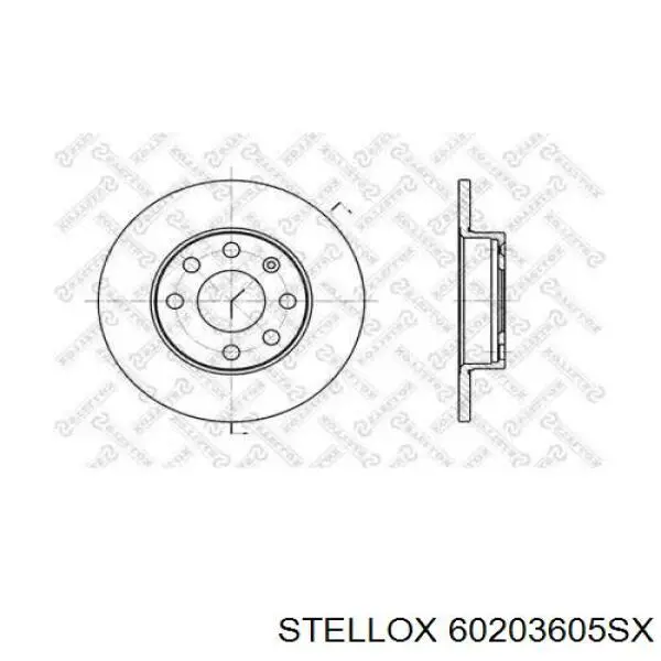 60203605SX Stellox диск тормозной передний
