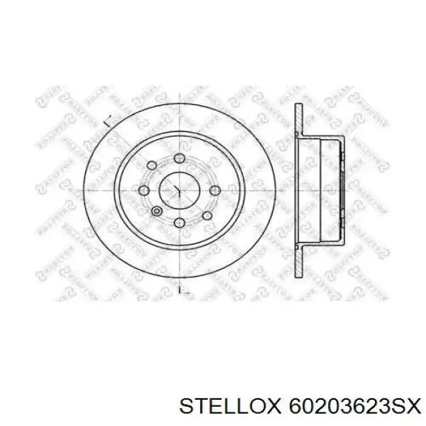 Тормозные диски 60203623SX Stellox