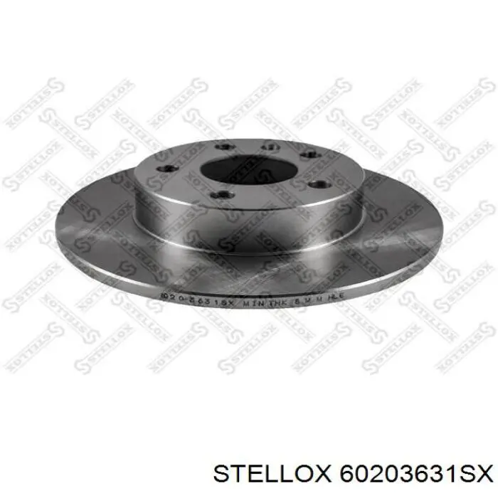 6020-3631-SX Stellox диск тормозной задний