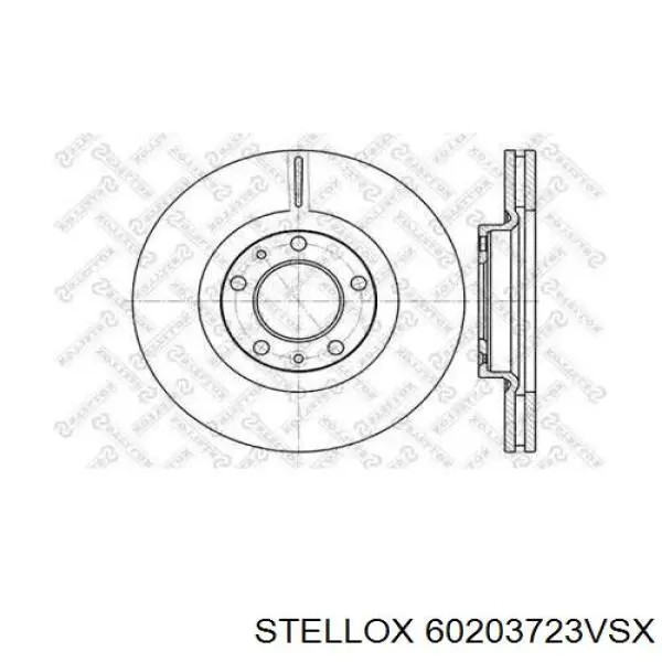 60203723VSX Stellox диск тормозной задний